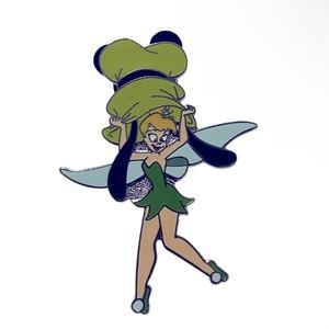 RARE tinker bell with goofy’s hat disney trading pin